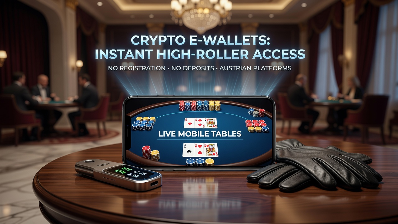 Crypto E-Wallets Enabling High Roller Access to Live Mobile Tables Without Registration or Deposits Across Austrian Platforms
