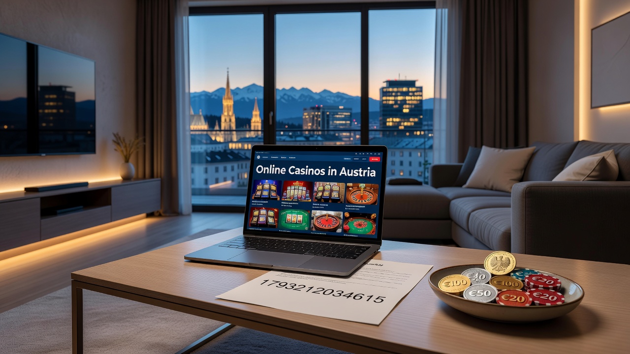 Mobile interfaces displaying live dealer tables available to Austrian players